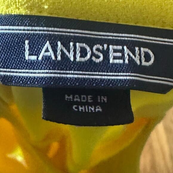 Lands’ End Bright Tunic Dress | Keyhole Tie Neck | Casual Summer Dress - Picture 8 of 11